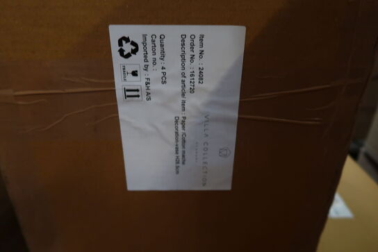 24 stk. Dekorationsvase Taia D23,5 H28,5 cm Creme/Grå Papmache