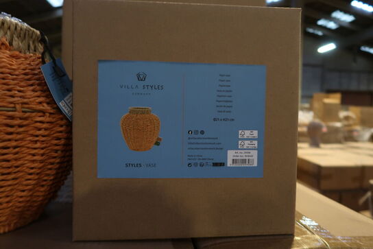 88 stk. Vase Styles 21 x 21 cm Amber Papir