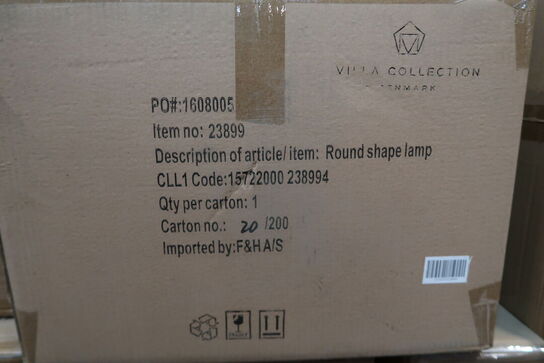 11 stk. Pendel Werna 50x30cm Sort Naturrattan