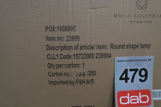 11 stk. Pendel Werna 50x30cm Sort Naturrattan