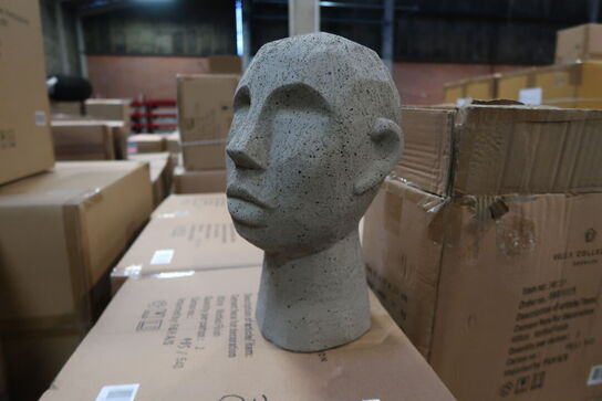 84 stk. Figur Hoved Talvik Cement Lys olivengrøn H30