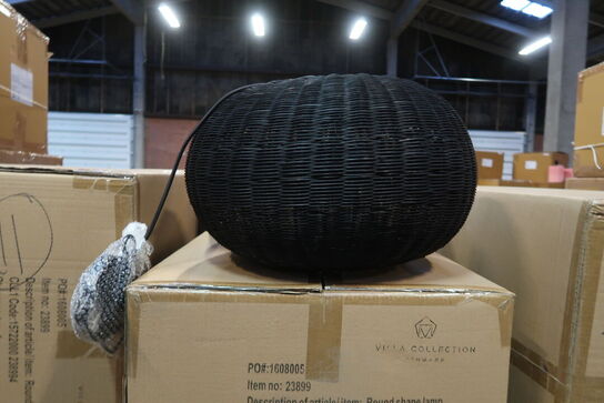 11 stk. Pendel Werna 50x30cm Sort Naturrattan