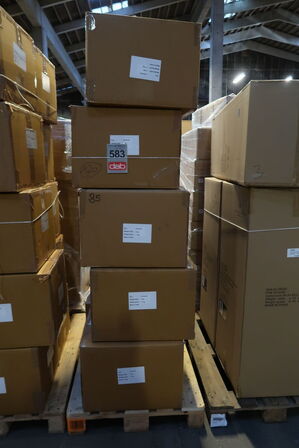 20 stk. Lampe Styles 25 x 44 cm Blå Papmache