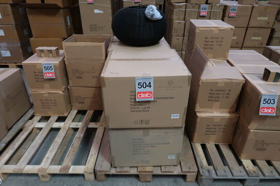 4 stk. Pendel Werna 50x30cm Sort Naturrattan