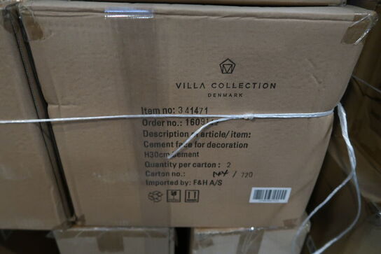 82 stk. Figur Hoved Talvik Cement Grå H30