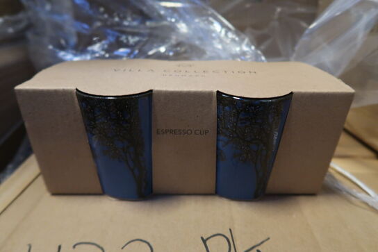 432 pk. Espressokop Hela 0,1 liter 4 stk. Mørkeblå Stentøj