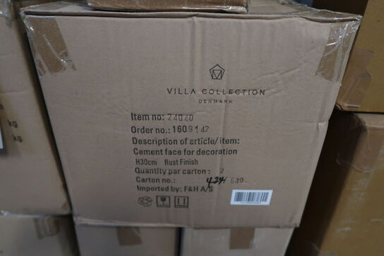 84 stk. Figur Hoved Talvik Cement Gråbrun H30