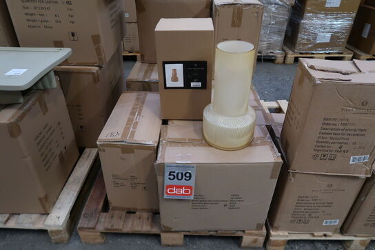 18 stk. Vase Hvils D19 x 34 cm Honey Glas