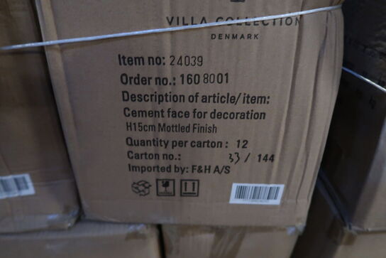 576 stk. Figur Hoved Talvik Cement Lys olivengrøn H15