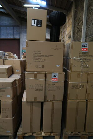 22 stk. Bordlampe Werna D30 x 53,5 cm Sort Rattan