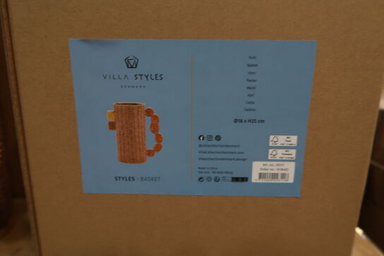 44 stk. Dekorationsvase Styles 18 x 35 cm Mørk Rosa Papir