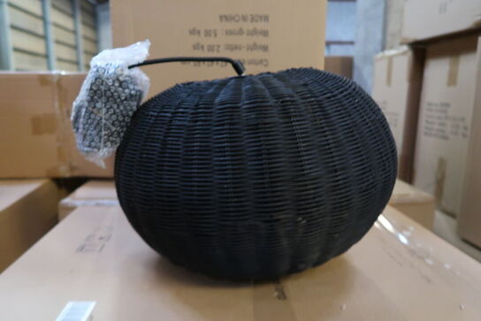 20 stk. Pendel Werna 40,5x25 cm Sort Naturrattan