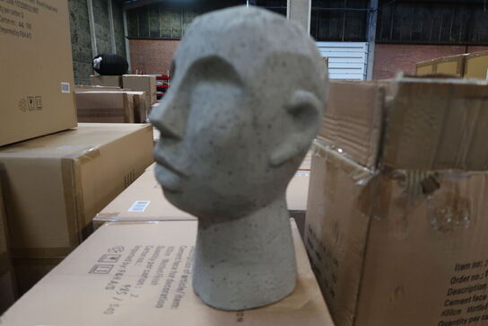 84 stk. Figur Hoved Talvik Cement Lys olivengrøn H30