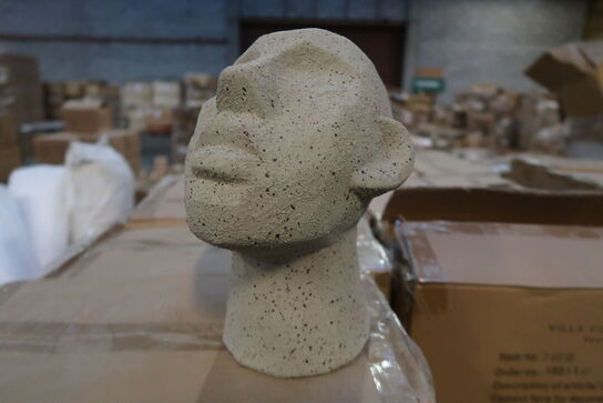 140 stk. Figur Hoved Talvik Cement Lys olivengrøn H23