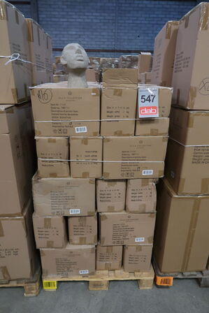 116 stk. Figur Hoved Talvik Cement Lys olivengrøn H23