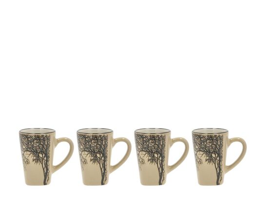 486 pk. Espressokop Hela 0,1 liter 4 stk. Brun Stentøj