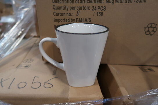 1056 stk. Krus Hela 0,35 liter Sand Stentøj