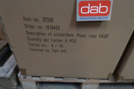 20 stk. Vase Styles 21 x 21 cm Natur Papir