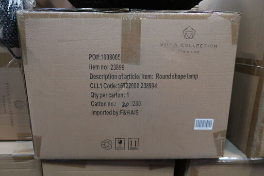 11 stk. Pendel Werna 50x30cm Sort Naturrattan