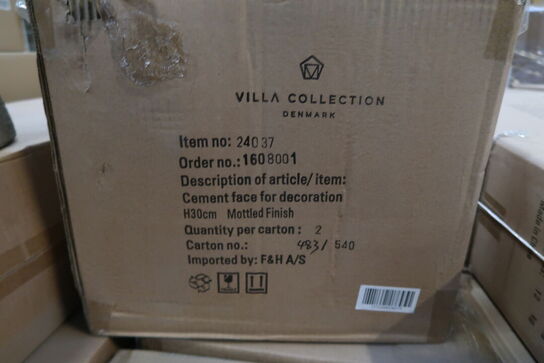 84 stk. Figur Hoved Talvik Cement Lys olivengrøn H30