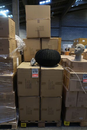 11 stk. Pendel Werna 50x30cm Sort Naturrattan