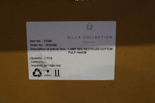 20 stk. Lampe Styles 25 x 44 cm Rosa Papmache