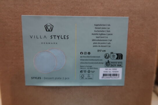 1000 pk. Kagetallerken Allure 17 cm 2 stk. Lyseblå & Creme Stentøj