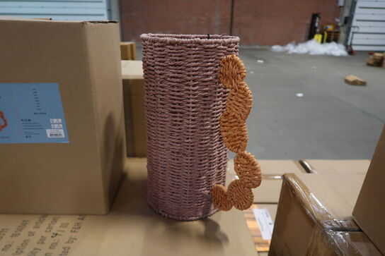 24 stk. Dekorationsvase Styles 18 x 35 cm Mørk Rosa Papir