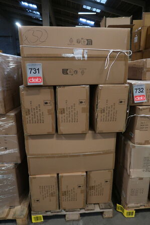 32 stk. Kurv Styles 37 x 18 cm Rød Papir