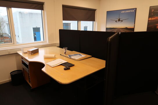 4 stk. afskærmningsvægge