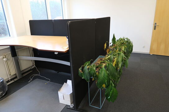 4 stk. afskærmningsvægge