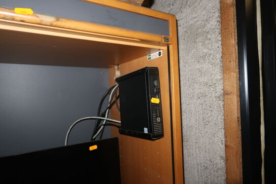 Computerskærm ALHUA, computer HP EliteDesk m.m.