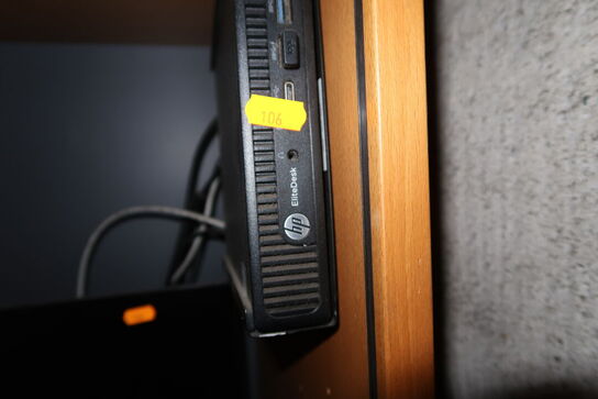 Computerskærm ALHUA, computer HP EliteDesk m.m.