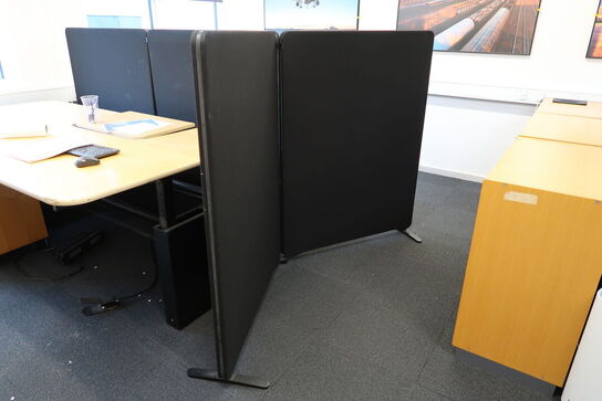 4 stk. afskærmningsvægge