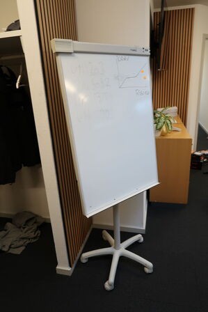 Whiteboard på stativ