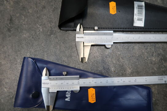 2 stk. skydelærer DIESELLA, MITUTOYO