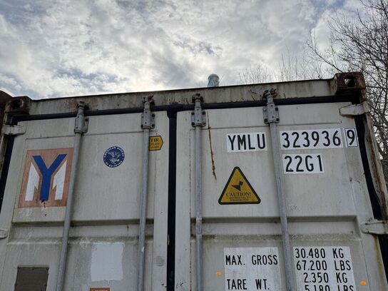 20" container uden indhold