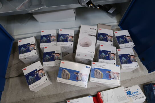 Div. Åndedrætsværn 3M, filtre, masker m.m.