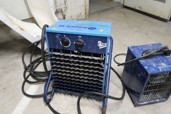 2 stk. varmeblæsere JOEL, ELBJORN