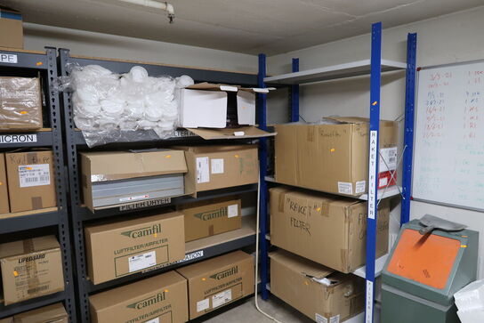 6 stk. lagerreoler uden indhold