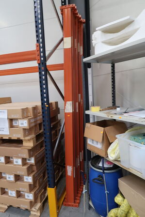 6 fag pallereoler uden indhold med ekstra vanger