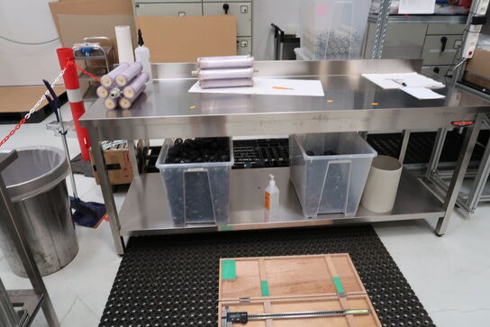 Rustfri stålbord uden indhold TECNODOM