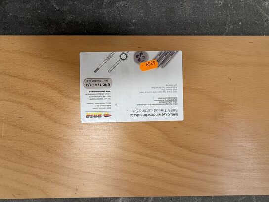 Gevindskæresæt BAER UNF 1/4 - 3/4