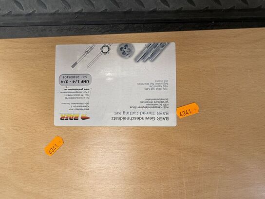 Gevindskæresæt BAER UNF 1/4 - 3/4