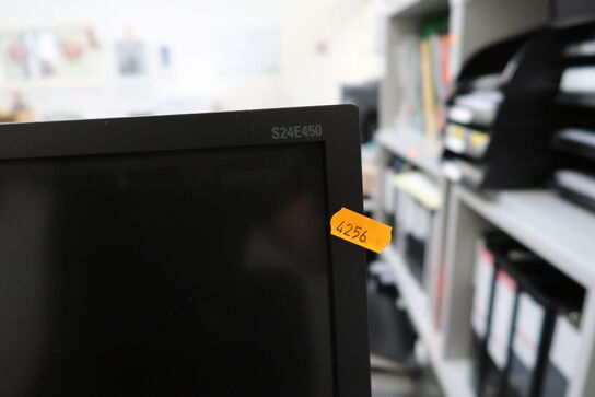 Computerskærm SAMSUNG S24E450, tastatur, mus, dockingstation DELL