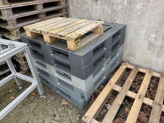 Diverse palletanke, paller m.m.