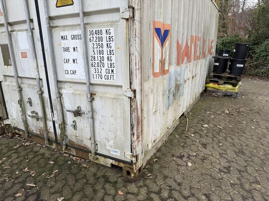 20" container uden indhold