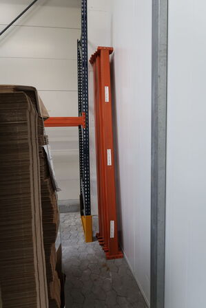 2 fag pallereoler uden indhold med ekstra vanger