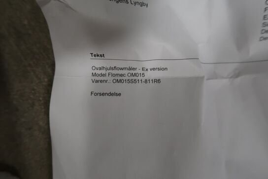 Ovalfjulsflowmåler FLOMEC OM015