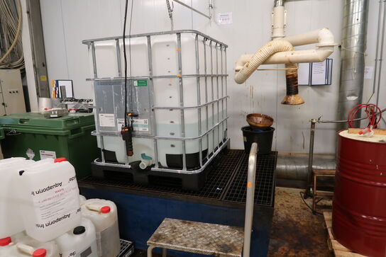 Spildekar uden indhold